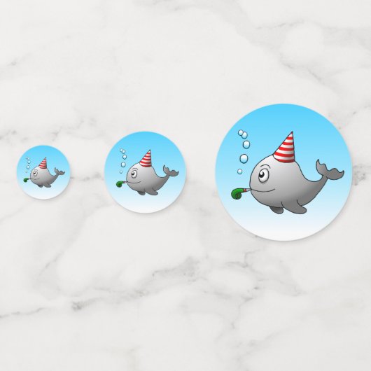 Schwimmbad Party Geburtstag Konfetti (Rückseiten)