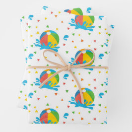 Schwimmbad Party Geburtstagsdekoration Supplies Geschenkpapier Set