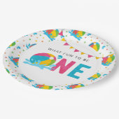 Schwimmbad Party Geburtstagsdekoration Supplies Pappteller (Schrägansicht)