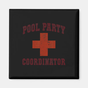 Schwimmbad-Party-Koordinatorin Mädchen-Urlaub Lebe Magnet