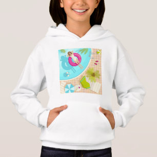 Schwimmbad Party Mädchen in Bikini Sommerstrand Hoodie