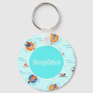 Schwimmbad Party Name Geschenk Schlüsselanhänger