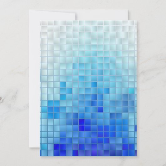 Schwimmbad Party, Sommer, Cool am Glitzer des Pool Einladung (Rückseite)