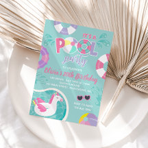 Schwimmbad Party Unicorn Schwimmbad pink Sommer Ge