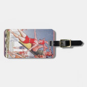 Schwimmbad Party Vintag Schwimmbad Sommer Gepäckanhänger (Vorderseite horizontal)