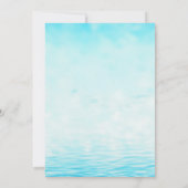 Schwimmbad Party Wasserfarbe jedes Alter Erwachsen Einladung (Rückseite)