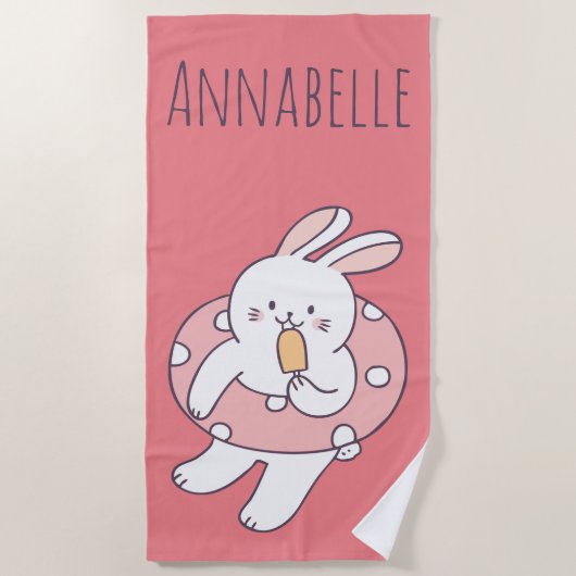 Schwimmbad personalisieren strandtuch (Vorderseite)