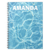 Schwimmbad Personalisiertes Notebook Notizblock (Vorderseite)