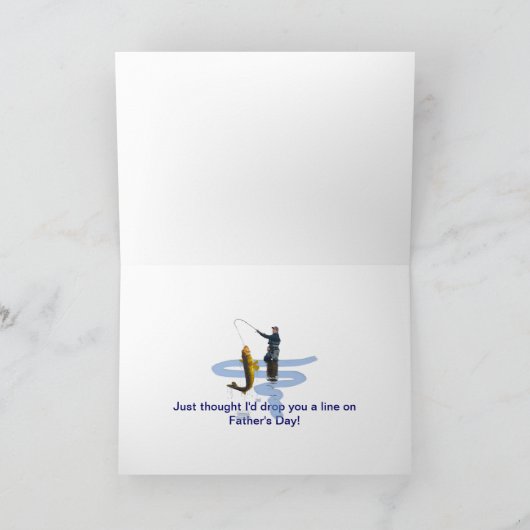 Schwimmbad, Pickerel Fish Art Karte (Innenseite)