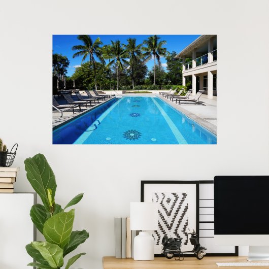 Schwimmbad Poster (Heimbüro)