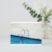 Schwimmbad Postkarte (Stehend Vorderseite)