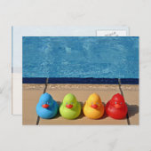 Schwimmbad Postkarte (Vorne/Hinten)