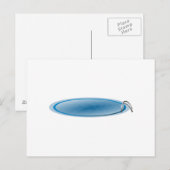 Schwimmbad Postkarte (Vorne/Hinten)