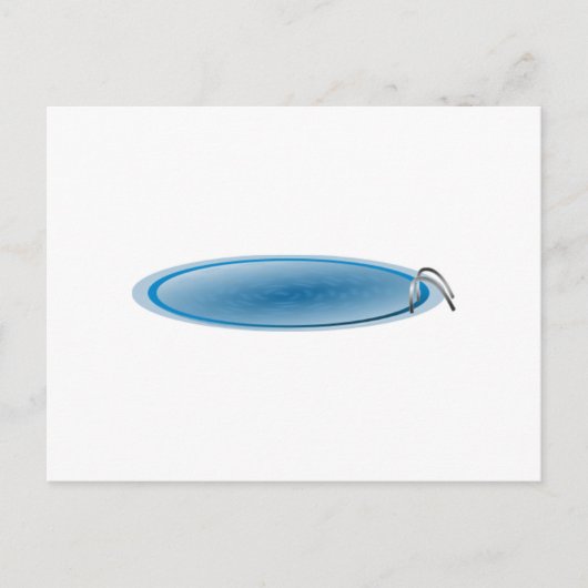 Schwimmbad Postkarte (Vorderseite)