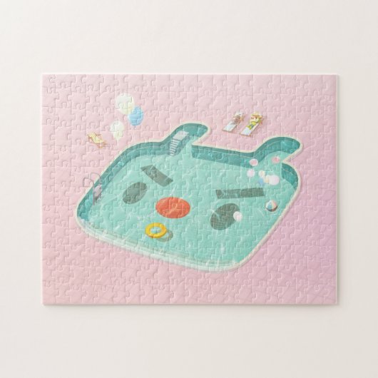 Schwimmbad Puzzle (Horizontal)