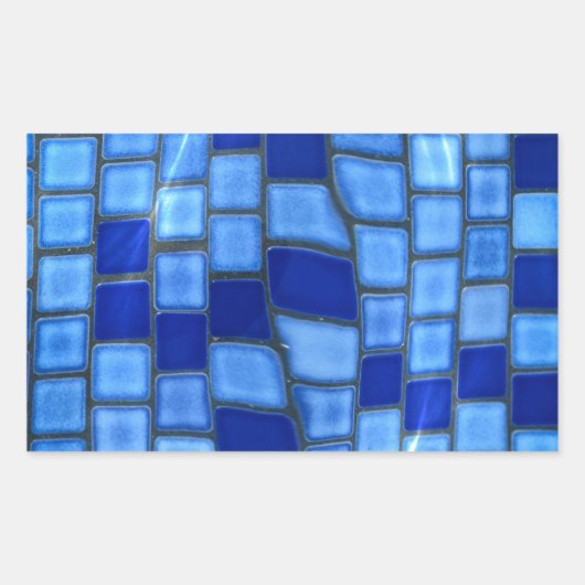 Schwimmbad Rechteckiger Aufkleber (Vorderseite)