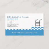 Schwimmbad Reinigung & Dienstleistungen Visitenkarte (Vorderseite)