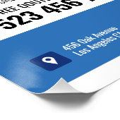 Schwimmbad Reinigungs-Service Glossy Poster (Ecke)