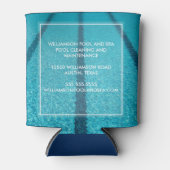 Schwimmbad Reinigungsfirma Cool Blue Swim Dosenkühler (Vorderseite)