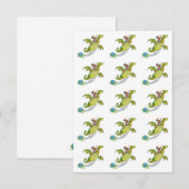 Schwimmbad RSVP Karte (Vorne/Hinten)