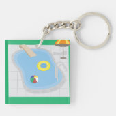 Schwimmbad Schlüsselanhänger (Rückseite)