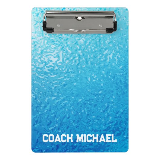 Schwimmbad Schwimmbad Personalisiert Name Mini Klemmbrett (Vorderseite)