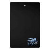 Schwimmbad Schwimmbad Personalisiert Name Mini Klemmbrett (Rückseite)
