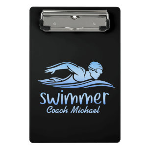 Schwimmbad Schwimmbad Personalisiert Name Mini Klemmbrett