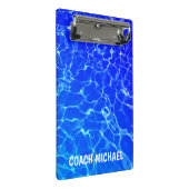 Schwimmbad Schwimmbad Personalisiert Name Mini Klemmbrett (Schrägansicht)