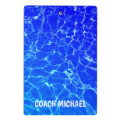 Schwimmbad Schwimmbad Personalisiert Name Mini Klemmbrett (Rückseite)