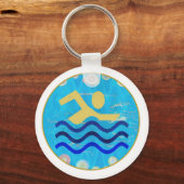 Schwimmbad : Schwimmbad Schlüsselanhänger (Vorderseite)