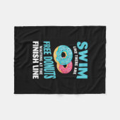 Schwimmbad - Schwimmen wie Re sind kostenlos Fleecedecke (Vorderseite (Horizontal))