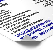 Schwimmbad Schwimmer Design Schwimmbad Reinigungss Poster (Ecke)