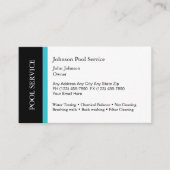 Schwimmbad Service Visitenkarte (Vorderseite)