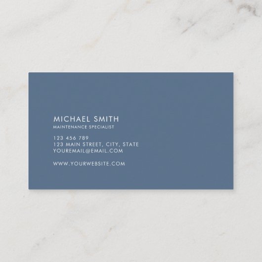 Schwimmbad Service Visitenkarte (Rückseite)