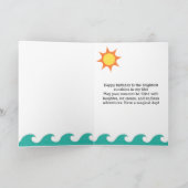 Schwimmbad Sommer 12. Geburtstag Karte (Innenseite)