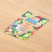 Schwimmbad Sommergetränke Geburtstag Erwachsenen P Acryleinladungen (Ablage )