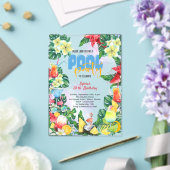 Schwimmbad Sommergetränke Geburtstag Erwachsenen P Acryleinladungen (In Situ (Hochzeit))