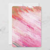 Schwimmbad Sommerurlaub Aquamarin Pink Spritzer Einladung (Rückseite)