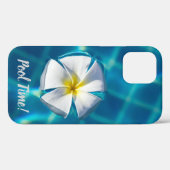 Schwimmbad Sparklasswasser mit Blume Geschenk Case-Mate iPhone Hülle (Rückseite (Horizontal))
