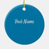 Schwimmbad Sparklasswasser mit Blume Geschenk Keramik Ornament (Hinten)