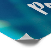 Schwimmbad Sparklasswasser mit Blume Geschenk Poster (Ecke)