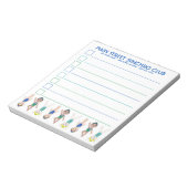 Schwimmbad Synchro Schwimmermädchen Notizblock (Rotiert)