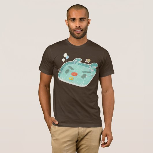 Schwimmbad T-Shirt (Vorne ganz)