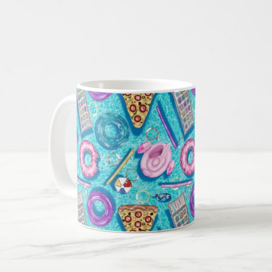 Schwimmbad Tasse Kaffee (Vorderseite Links)