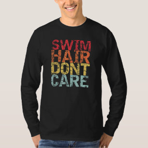 Schwimmbad Tauchen Sport Schwimmer schwimmen Hair  T-Shirt