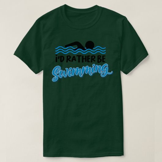 Schwimmbad Ts Schwimmbäder und T-Shirt (Design vorne)