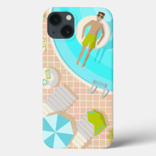 Schwimmbad Typ auf tropischen Sommerurlaub am Stra Case-Mate iPhone Hülle