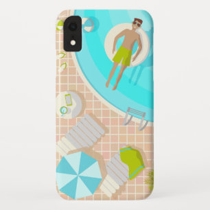 Schwimmbad Typ auf tropischen Sommerurlaub am Stra Case-Mate iPhone Hülle