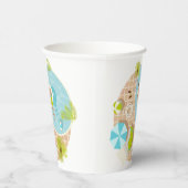 Schwimmbad Typ auf tropischen Sommerurlaub am Stra Pappbecher (Rechts)